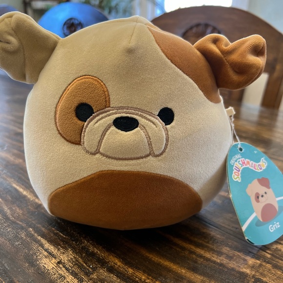 Squishmallows Toys Squishmallow New Griz The Bulldog 7 Inch Stuffed Plush Toy Poshmark